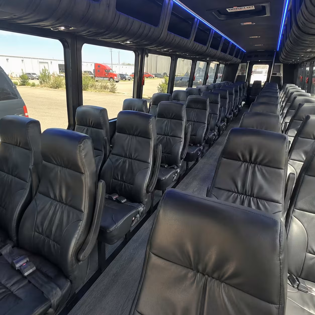 25 passenger minibus interior