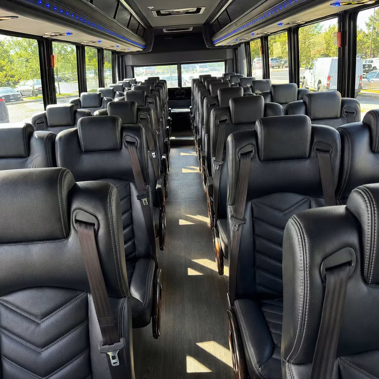 28 passenger minibus inside