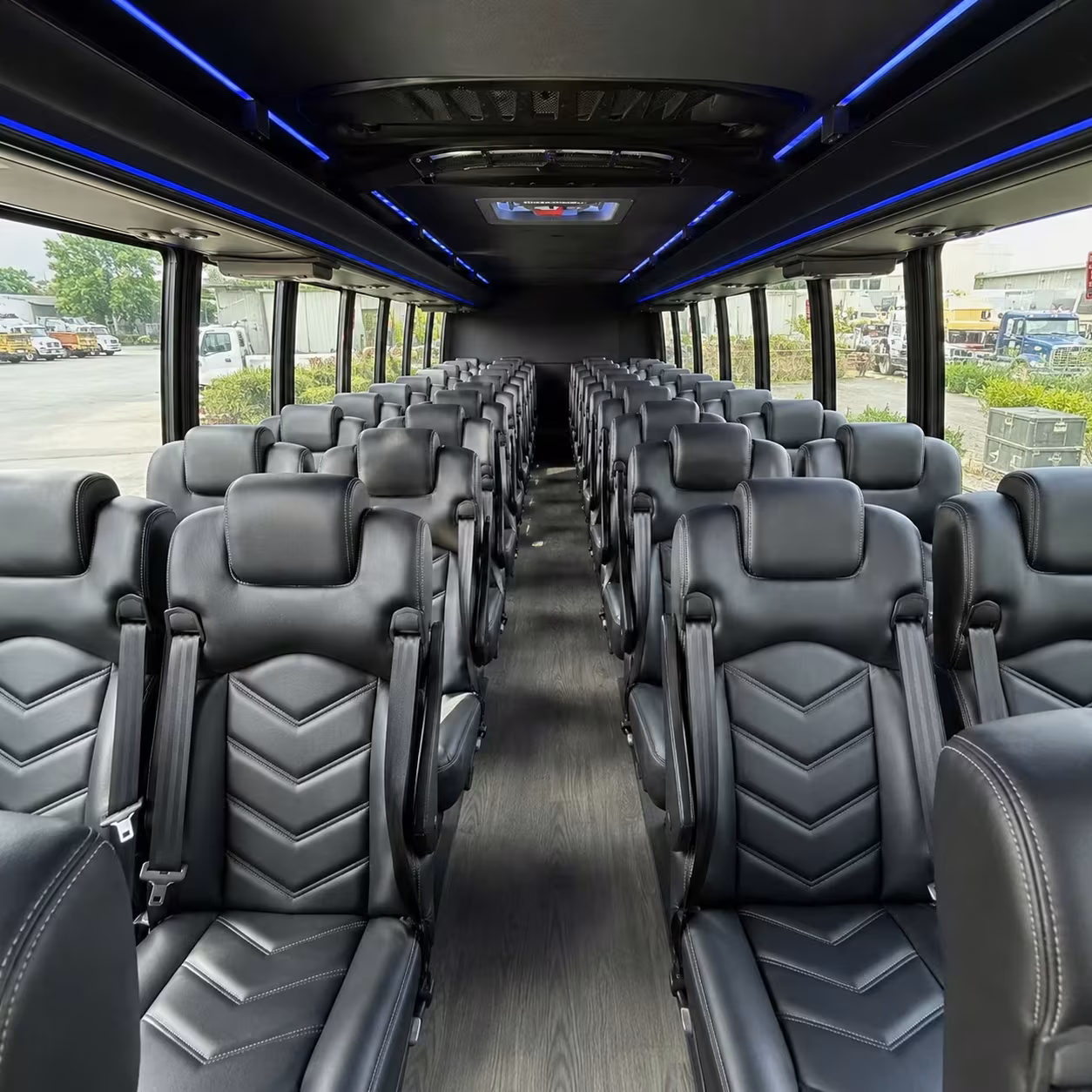 28 passenger minibus interior