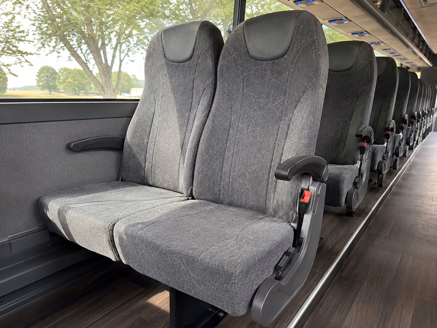 lawrence charter bus interior