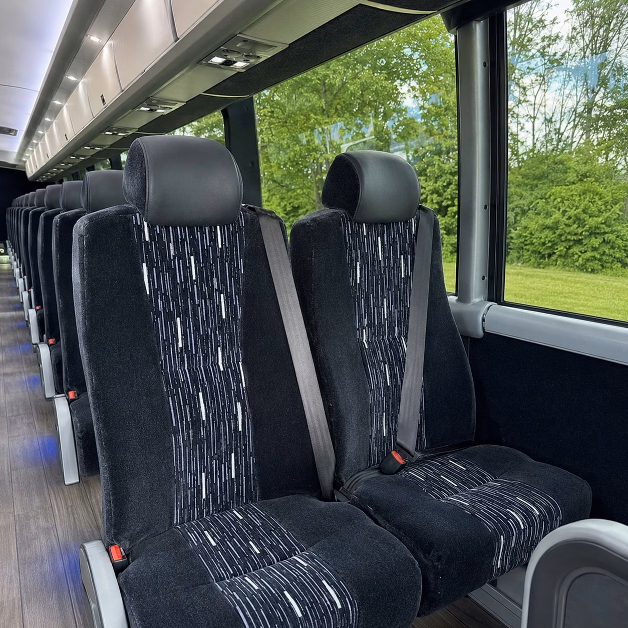 lawrence wedding shuttle buses between hotels and ceremony venues