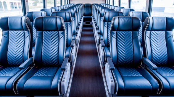 lawrence 54 passenger charter bus inside