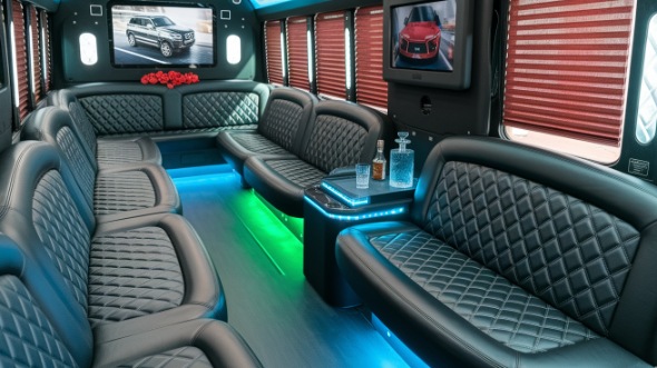 lawrence party bus rental inside