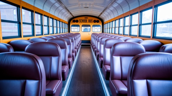 lawrence school bus rental inside
